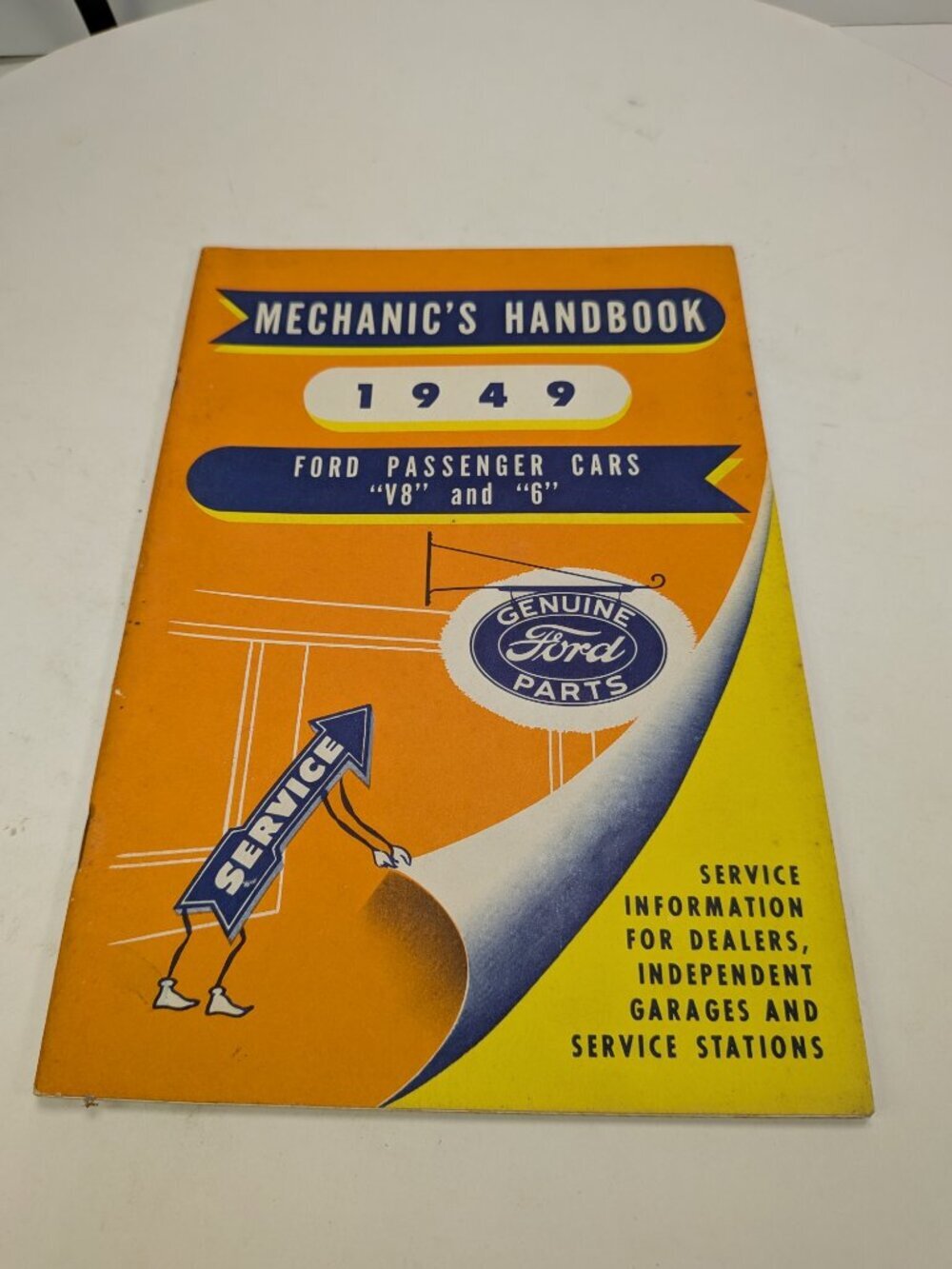 Vintage 1949 Ford Passenger Cars Mechanic's Handbook Original 3755 Service Manal